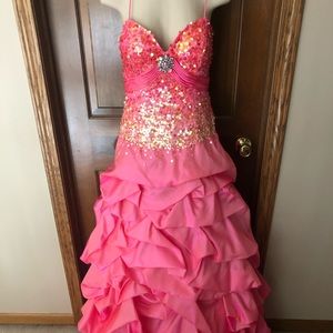 Jovani Coral Ballgown